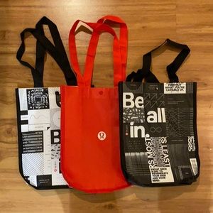 3 Lululemon Shopping Bags